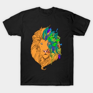 Floral lion T-Shirt